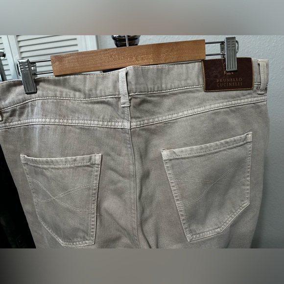 Authentic Brunello Cucinelli Men’s 5 pkt. jean Sand/Stone IT54 US38 - Picture 9 of 15